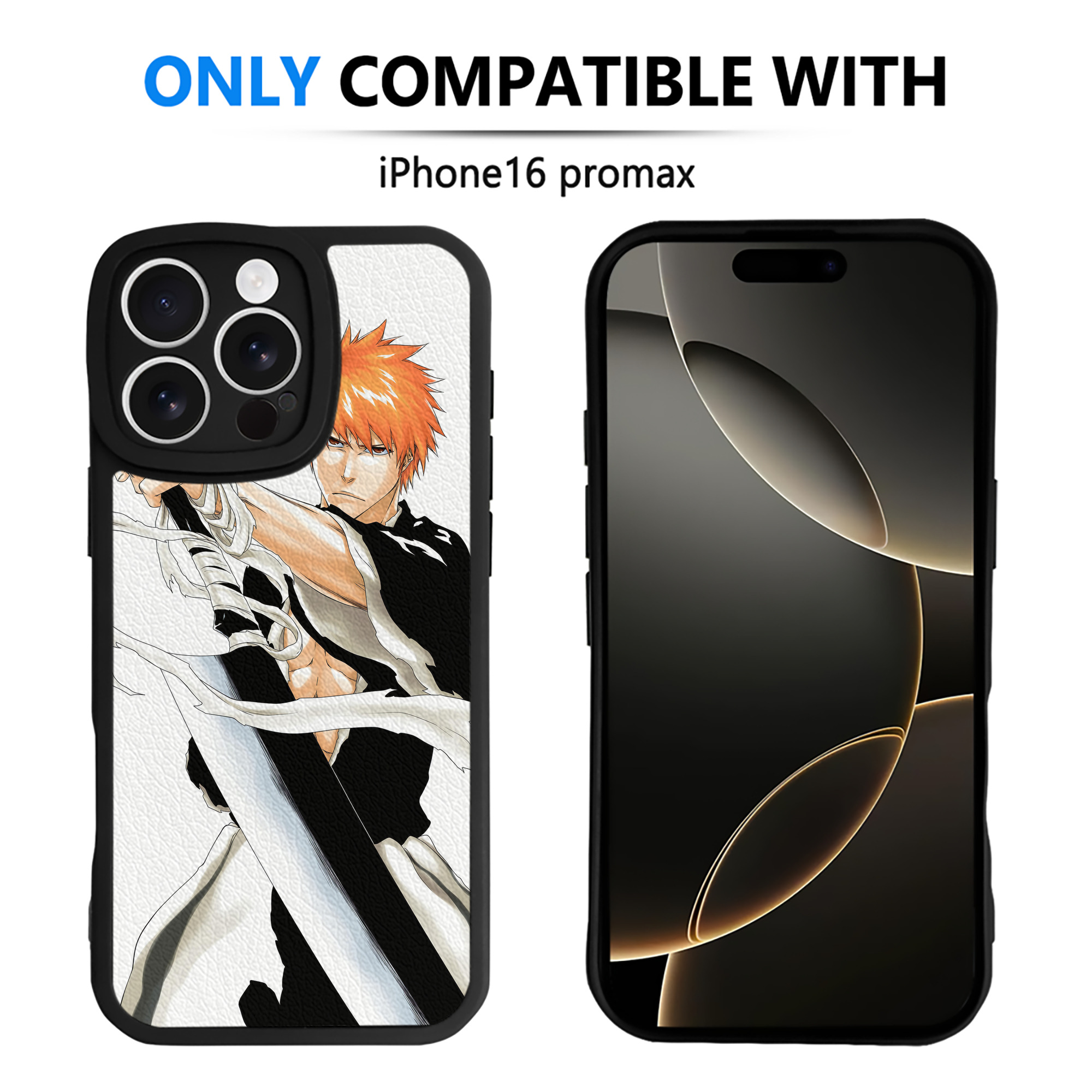 （画像用） ブリーチ BLEACH 【iPhone 16シリーズ対応】シリコンスマホケース（レザー調） 材質：シリコン